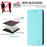 For Samsung Galaxy A26 5G Leather Case RINACASIS RC01 Phone Cover with RFID Blocking Wallet Stand - Mint Green - 7