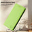 For iPhone 16 Pro Max Leather Case RINACASIS RC01 Phone Cover with RFID Blocking Wallet Stand - Green - 6