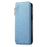 For iPhone 17e / 16e Leather Case Cross Texture Detachable Magnetic Phone Cover Wallet Stand - Blue - 2
