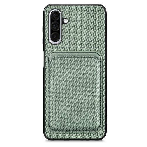 For Samsung Galaxy A36 5G Case Magnetic Detachable Card Holder Phone Back Cover - Green - 1