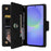 For Samsung Galaxy A36 5G Case Zipper Wallet Leather Stand Phone Cover Rivet Decor - Green - 3