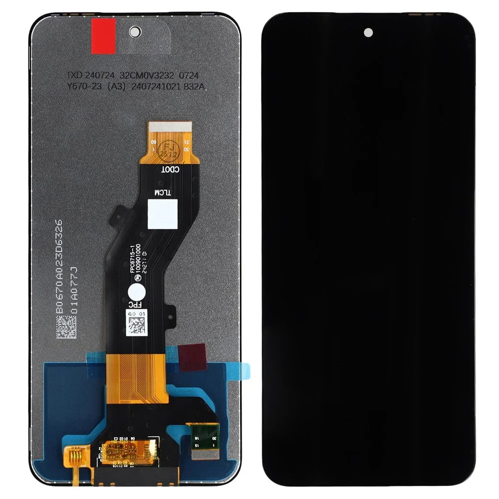 For TECNO Pop 9 5G KL4 Grade C LCD Screen and Digitizer Assembly Replacement Part (Without Logo) - 1