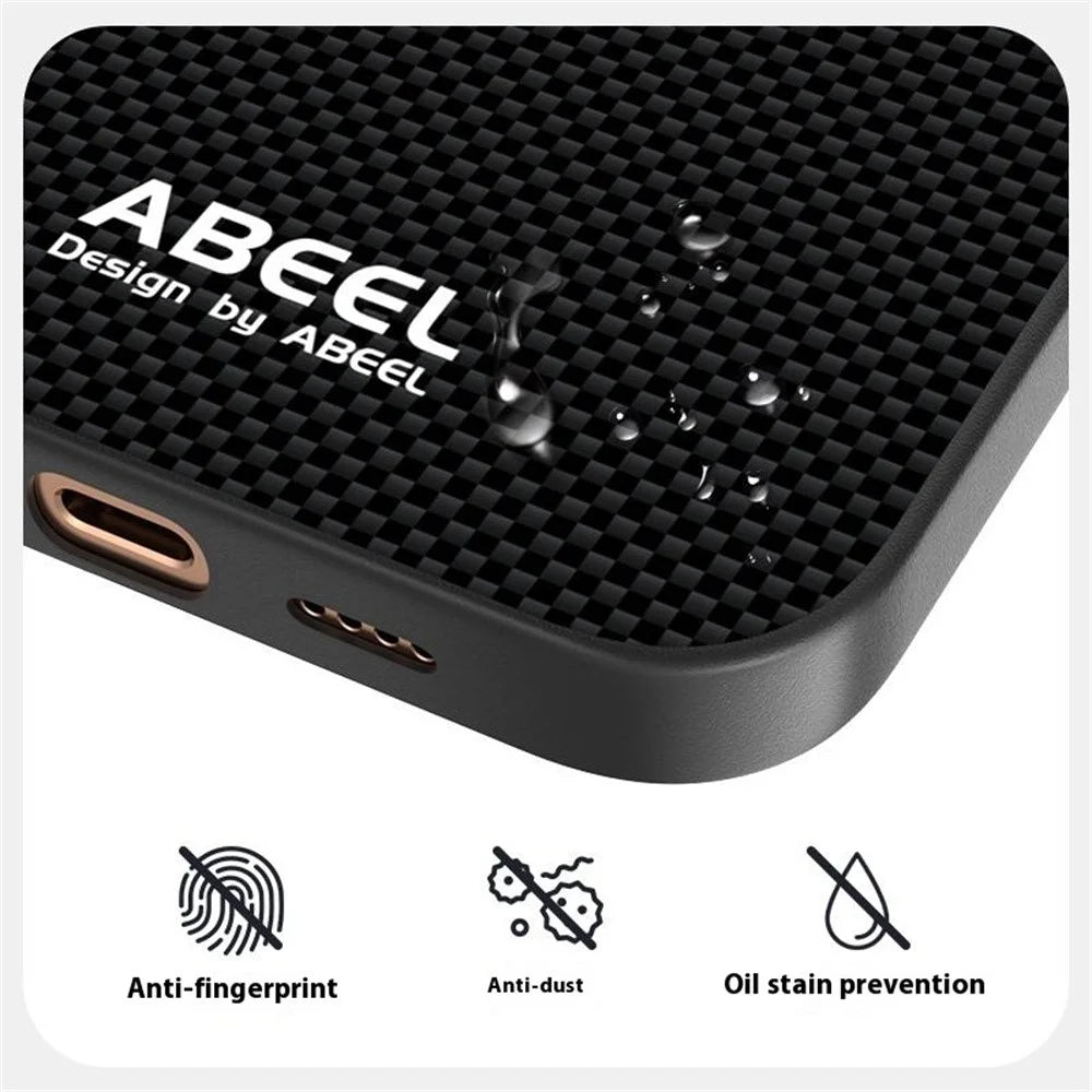 ABEEL For iPhone 16 Pro Case Compatible with MagSafe Printed PC TPU Aluminum Alloy Leather Phone Cover - Green - 4