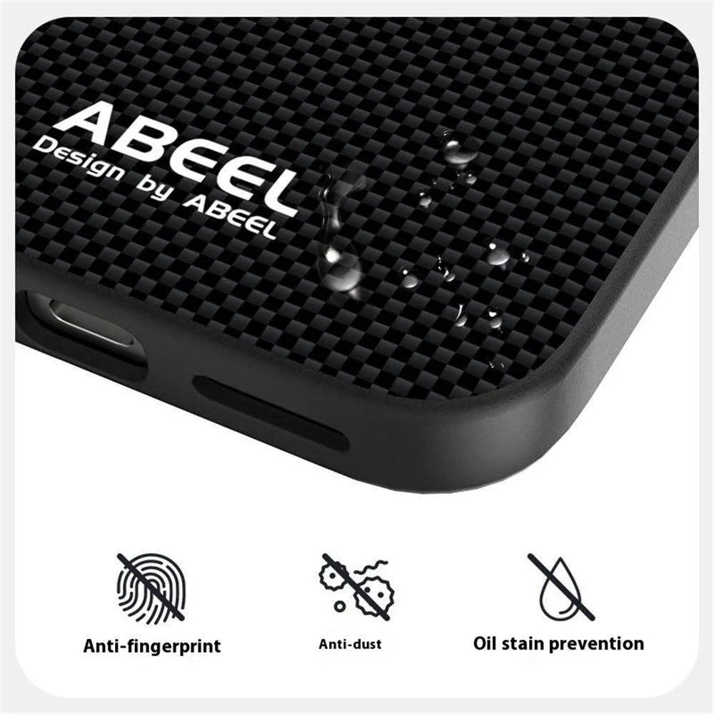 ABEEL For Google Pixel 9a Magnetic Case Printed PC TPU Aluminum Alloy Leather Phone Cover - Black - 4