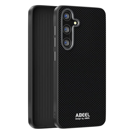 ABEEL For Samsung Galaxy S25+ Magnetic Case Printed PC TPU Aluminum Alloy Leather Phone Cover - Black - 2