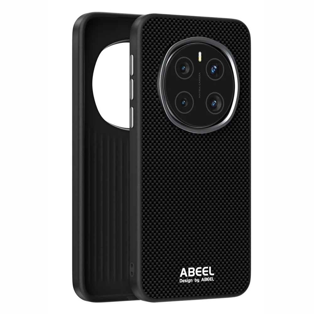 ABEEL For ZTE nubia Red Magic 7 Magnetic Case Printed PC TPU Aluminum Alloy Leather Phone Cover - Black - 2