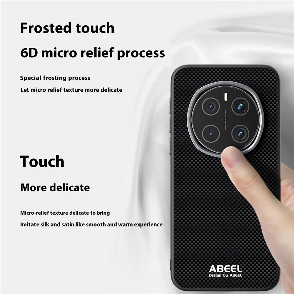 ABEEL For ZTE nubia Red Magic 7 Magnetic Case Printed PC TPU Aluminum Alloy Leather Phone Cover - Black - 3