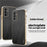 KADEM For Samsung Galaxy A05s 4G Case Electroplating Silk Texture PU + TPU Phone Back Cover - Black - 2