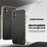 KADEM For Samsung Galaxy A06 4G Case Electroplating Silk Texture PU + TPU Phone Back Cover - Black - 2