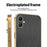 KADEM For Samsung Galaxy A06 4G Case Electroplating Silk Texture PU + TPU Phone Back Cover - Black - 3