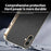 KADEM For Samsung Galaxy A06 4G Case Electroplating Silk Texture PU + TPU Phone Back Cover - Black - 4