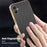 KADEM For Samsung Galaxy A06 4G Case Electroplating Silk Texture PU + TPU Phone Back Cover - Black - 6