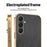 KADEM For Samsung Galaxy A26 5G Case Electroplating Silk Texture PU + TPU Phone Back Cover - Black - 3