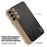 KADEM For Samsung Galaxy A26 5G Case Electroplating Silk Texture PU + TPU Phone Back Cover - Black - 5