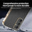 KADEM For Samsung Galaxy A35 5G Case Electroplating Silk Texture PU + TPU Phone Back Cover - Black - 4
