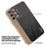 KADEM For Samsung Galaxy A35 5G Case Electroplating Silk Texture PU + TPU Phone Back Cover - Black - 5