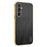 KADEM For Samsung Galaxy S24 Case Electroplating Silk Texture PU + TPU Phone Back Cover - Black - 1