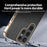 KADEM For Samsung Galaxy S25 Ultra Case Electroplating Silk Texture PU + TPU Phone Back Cover - Black - 4