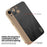 KADEM For iPhone 14 Case Electroplating Silk Texture PU + TPU Phone Back Cover - Black - 5