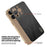 KADEM For iPhone 14 Pro Case Electroplating Silk Texture PU + TPU Phone Back Cover - Black - 5