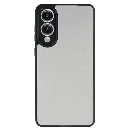 For Samsung Galaxy S25 Edge Phone Case TPU + Acrylic Clear Back Cover - Black - 1