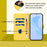 For Samsung Galaxy A26 5G Case Solid Color Wallet Leather Phone Cover with Strap - Lemon - 5