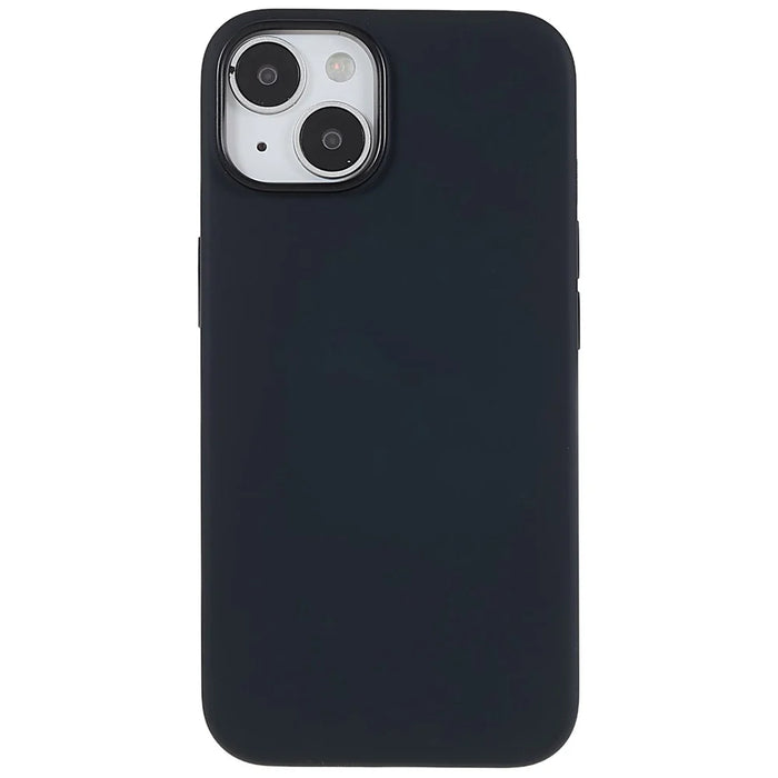 Slim Phone Case for iPhone 14 Plus Shockproof Liquid Silicone Case Anti-Fall Phone Cover - Black - 1