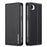 LC.IMEEKE L1 Series for iPhone 17e / 16e Case PU Leather Wallet Stand Protective Phone Cover - Black - 1
