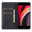 LC.IMEEKE L1 Series for iPhone 17e / 16e Case PU Leather Wallet Stand Protective Phone Cover - Black - 2