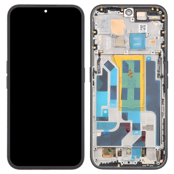 For Nothing Phone (2a) Plus OEM Grade S OLED Screen and Digitizer Assembly + Frame (Without Logo) - Black - 1