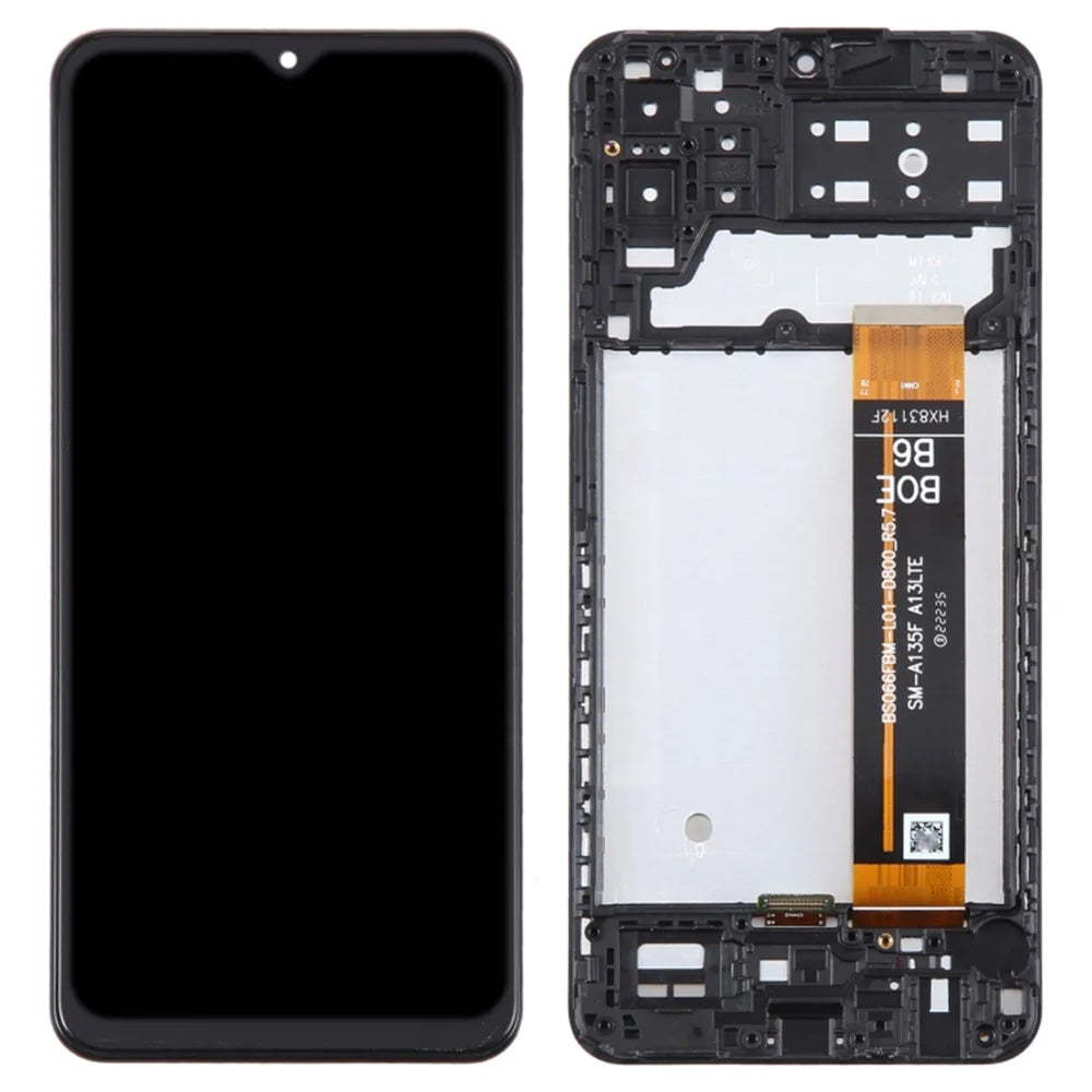 For Samsung Galaxy M13 4G M135 Grade C LCD Screen and Digitizer Assembly + Frame Part (Without Logo) - 1