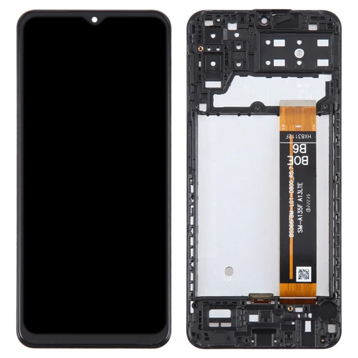 For Samsung Galaxy M13 4G M135 Grade C LCD Screen and Digitizer Assembly + Frame Part (Without Logo) - 1