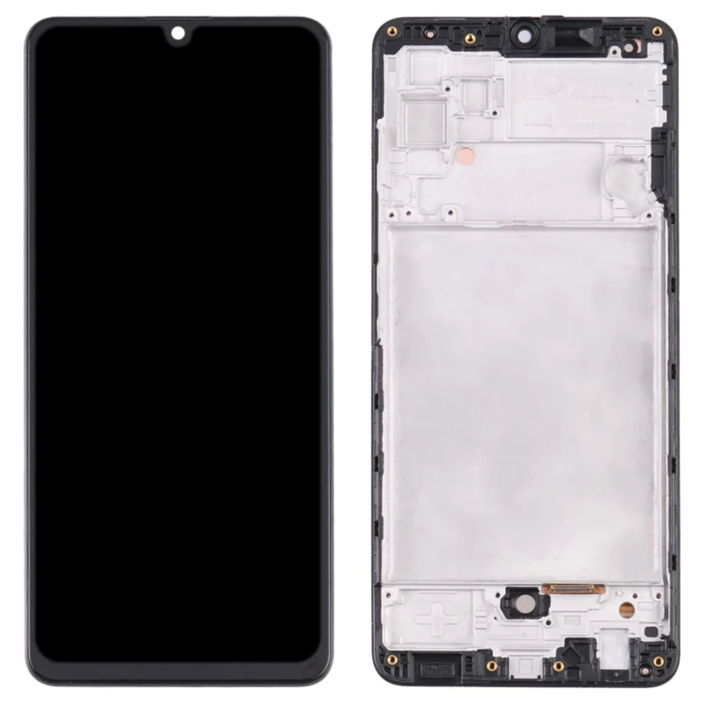 For Samsung Galaxy M32 (Global Version) 4G M325 OEM Grade S AMOLED Screen and Digitizer Assembly + Frame (Without Logo) - 1