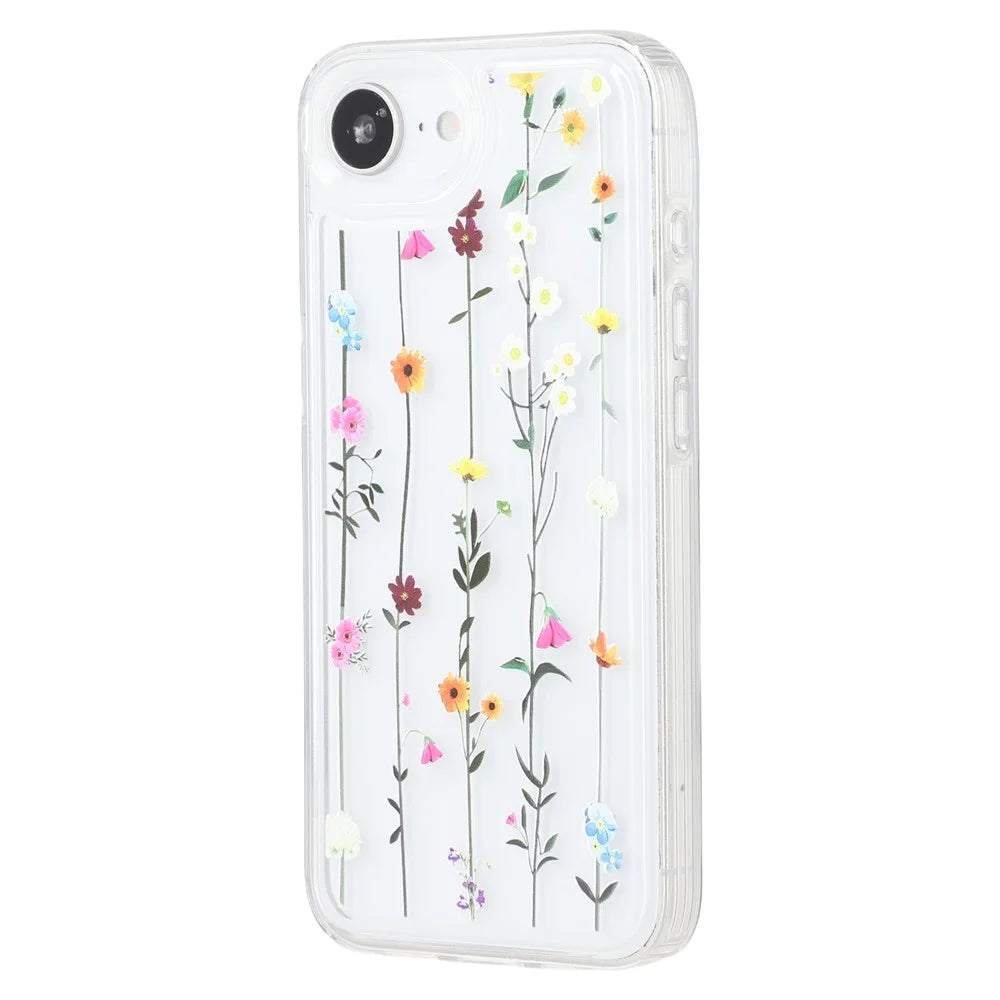 For iPhone 17e / 16e Case Floral Pattern Airbag Anti Drop TPU Phone Back Cover - KS2 - 4
