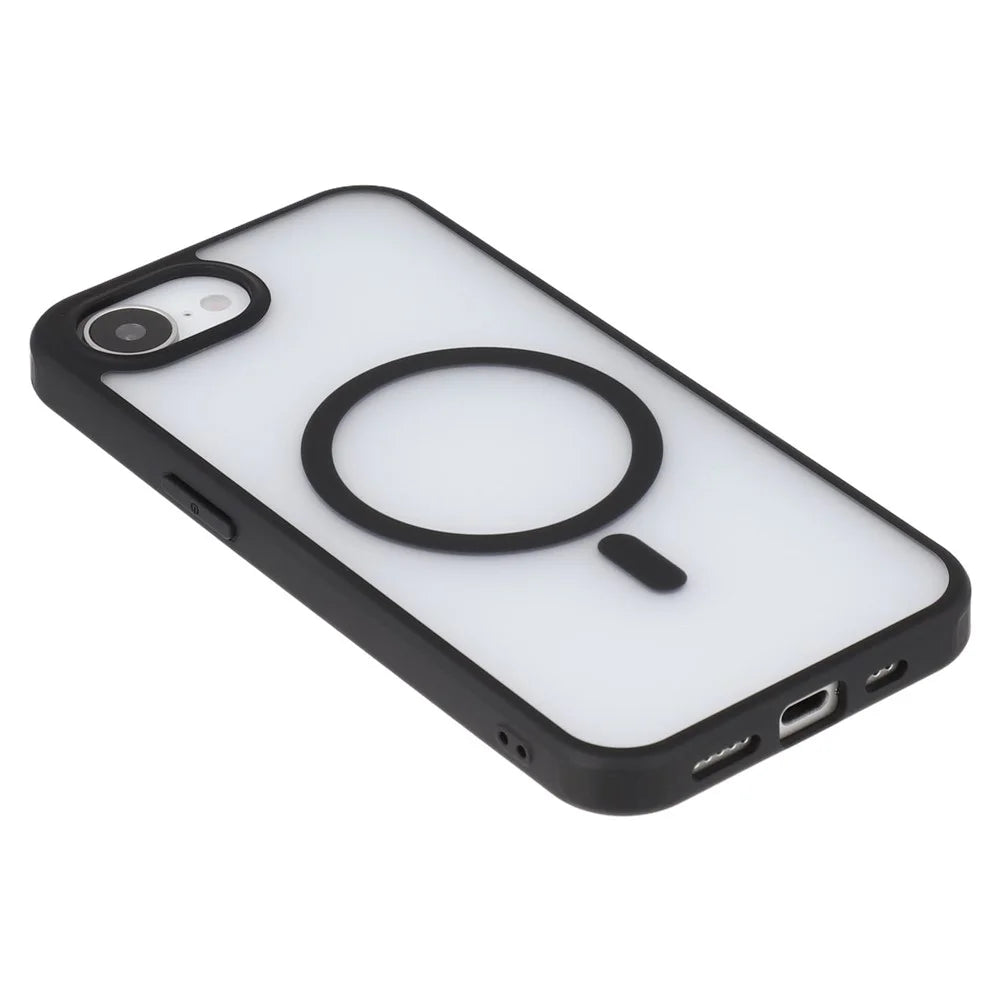 X-LEVEL For iPhone 17e / 16e Magnetic Case PC + TPU Matte Anti Drop Cell Phone Cover - Black - 5