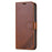 AZNS For iPhone 17e / 16e Case Anti-Scratch PU Leather Stand Wallet Phone Cover - Brown - 6