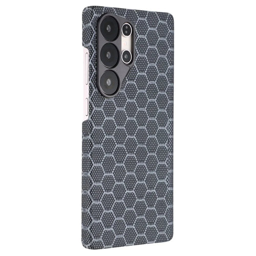 For Samsung Galaxy S25 Ultra Magnetic Case Aramid Fiber Honeycomb Texture Phone Cover - 1