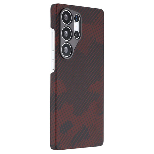 For Samsung Galaxy S25 Ultra Magnetic Case Precise Cutouts Camouflage Pattern Aramid Fiber Phone Cover with Metal Lens Frame - 1