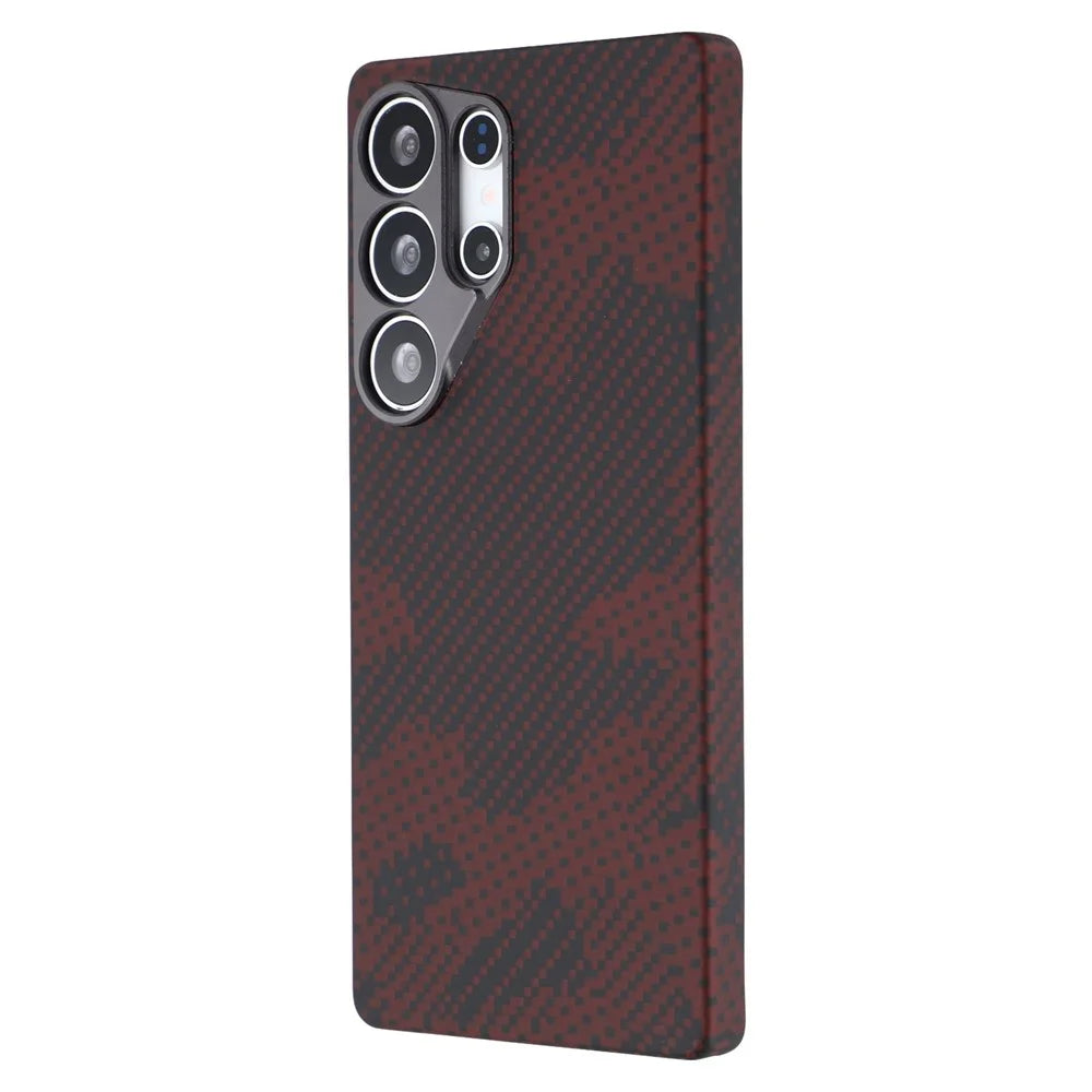For Samsung Galaxy S25 Ultra Magnetic Case Precise Cutouts Camouflage Pattern Aramid Fiber Phone Cover with Metal Lens Frame - 4