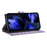 For Google Pixel 9a Case Rhombus Stitching Wallet Stand Leather Phone Cover with Long  /  Short Strap - Purple - 3