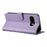 For Google Pixel 9a Case Rhombus Stitching Wallet Stand Leather Phone Cover with Long  /  Short Strap - Purple - 4