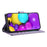For iPhone 16 Plus Case Rhombus Stitching Wallet Stand Leather Phone Cover with Long  /  Short Strap - Purple - 3