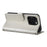 For iPhone 16 Pro Case Rhombus Stitching Wallet Stand Leather Phone Cover with Long  /  Short Strap - Beige - 4