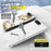 For iPhone 17e / 16e Case Acrylic + TPU + Metal Anti-Scratch Phone Cover with Electroplating Frame - White - 3