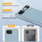 For iPhone 17e / 16e Case Acrylic + TPU + Metal Anti-Scratch Phone Cover with Electroplating Frame - White - 6