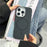 For iPhone 16 Pro Magnetic Case Carbon Fiber Texture PC Phone Protector with Metal Lens Frame - Black - 1