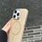 For iPhone 16 Pro Magnetic Case Carbon Fiber Texture PC Phone Protector with Metal Lens Frame - Black - 4