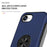 For iPhone 17e / 16e Case PC + TPU Phone Cover with Rotatable Ring Holder - Blue - 7
