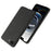For iPhone 17e / 16e Phone Case Cloth Texture Anti-Scratch Protective PC Back Cover - Black - 2