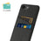 For iPhone 17e / 16e Case Cloth + Hard PC Phone Cover with Dual Card Slots - Black - 2